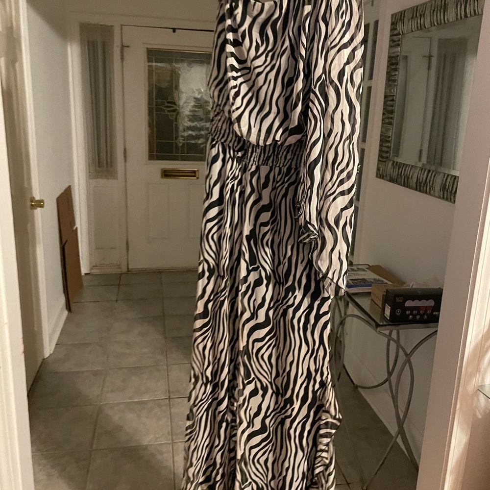 Zebra print jumpsuit